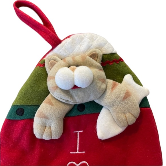 Cute Kitty Cat Christmas Fleece Stocking - Picture 9 of 9